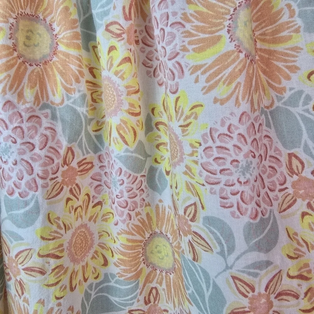 Tommy Bahama Girls Peach White Pink Sundress with Spaghetti Straps Size 5 Summer